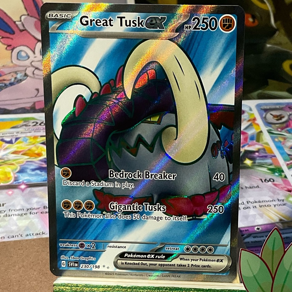Great Tusk EX Full Art SR S&V Scarlet and Violet 230/198
